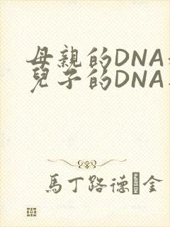 母亲的DNA和儿子的DNA是一样的吗