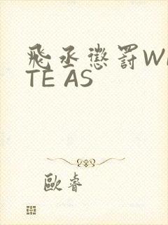 飞丞惩罚WRITE AS