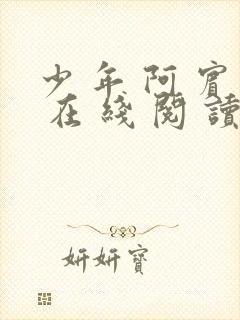 少 年 阿 宾 在 线 阅 读