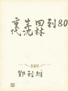 重生回到80年代沈林