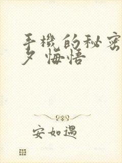 手机的秘密 七夕 悔悟