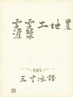 雯雯工地农民工灌浆