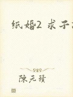 纸婚2 求子记