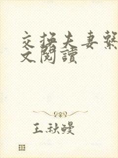 交换夫妻系列全文阅读