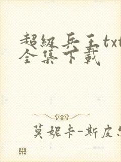 超级兵王txt全集下载