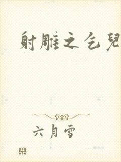 射雕之乞儿传说