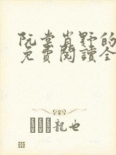 阮棠肖野的小说免费阅读全文