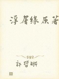 浮屠缘原著小说