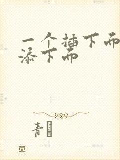 一个插下面一个添下面