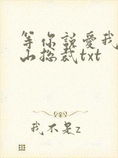 等你说爱我之冰山总裁txt