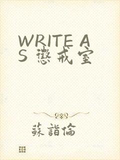 WRITE AS 惩戒室