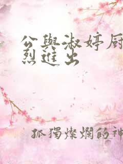 公与淑婷厨房猛烈进出