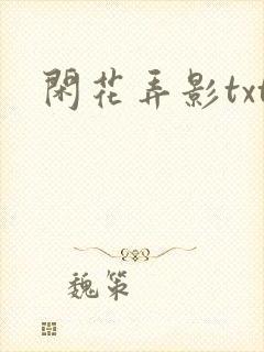 闲花弄影txt