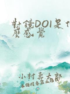 对镜DOI是什么感觉