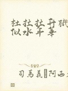 杜拉拉升职记之似水年华