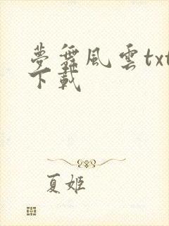梦舞风云txt下载