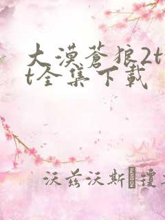 大漠苍狼2txt全集下载