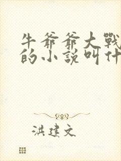 牛爷爷大战小丽的小说叫什么