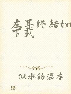 左耳终结txt下载