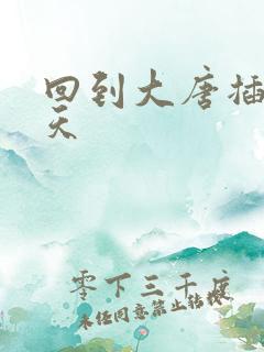 回到大唐插武则天