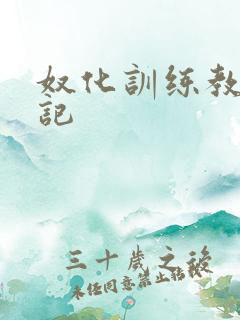 奴化训练教程日记