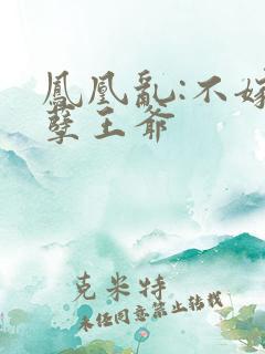 凤凰乱:不嫁妖孽王爷