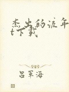 杰出的流年txt下载