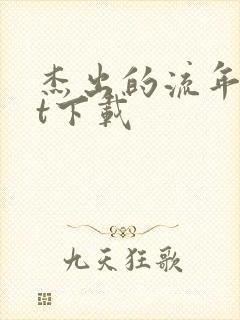 杰出的流年txt下载