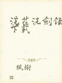 浣花洗剑录小说下载