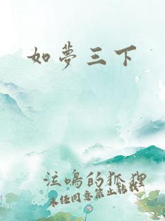 如梦三下