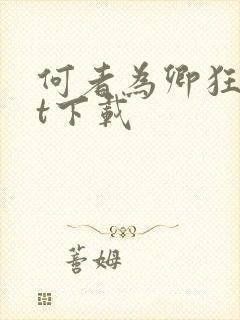 何者为卿狂txt下载