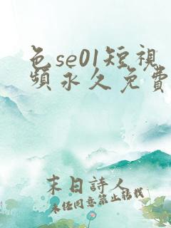 色se01短视频永久免费