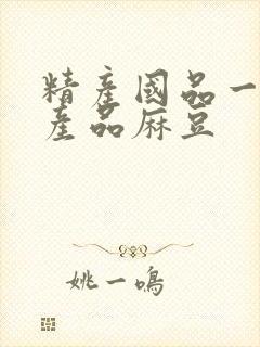 精产国品一二三产品麻豆