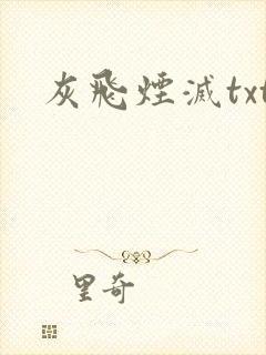 灰飞烟灭txt