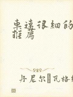 车速很细的小说推荐