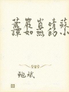 萧严肖晴苏雨溪谭如燕的小说