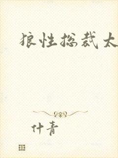 狼性总裁太凶猛