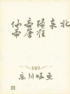 仙帝归来北斗仙帝唐准