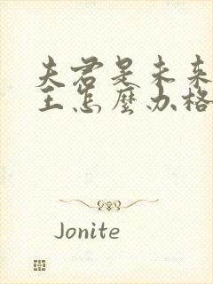 夫君是未来大魔王怎么办格格党