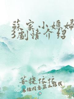 苏家小媳妇1v3剧情介绍