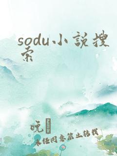 sodu小说搜索
