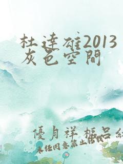 杜达雄2013灰色空间