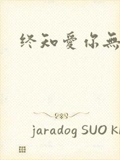 终知爱你无穷尽