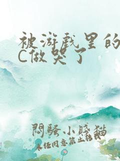 被游戏里的NPC做哭了