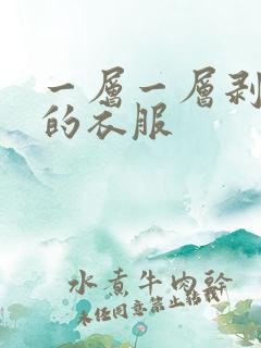 一层一层剥开我的衣服