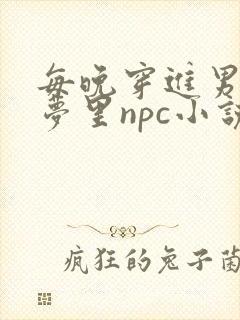 每晚穿进男神的梦里npc小说
