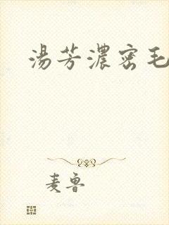汤芳浓密毛下部