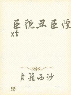 臣貌丑臣惶恐txt