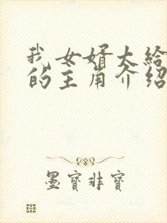 我女婿太给力了的主角介绍