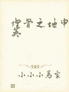 埋骨之地申屠奎英